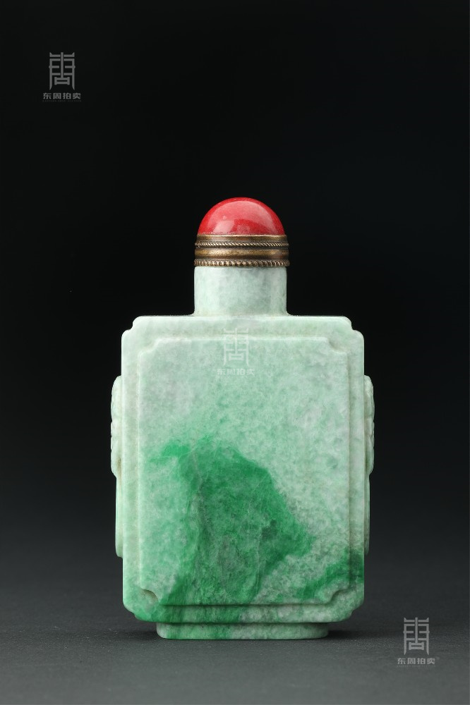 192 清 翡翠鼻煙壺